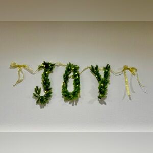 Green Holiday JOY Garland